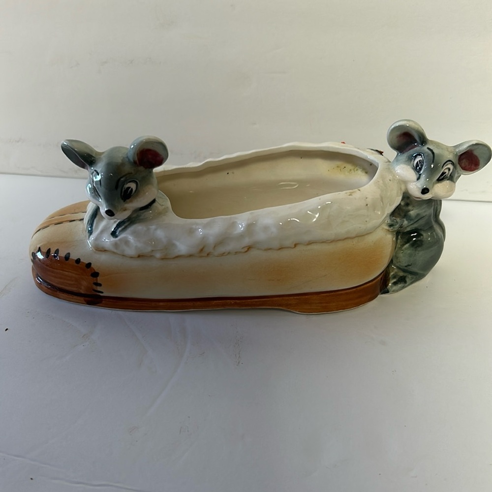 Vintage Mouse Planter